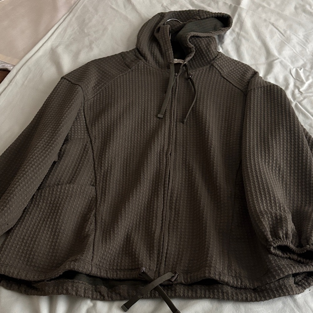 Max Studio Dark Brown Hooded Jacket